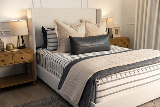 Chandler Striped Zipper Bedding